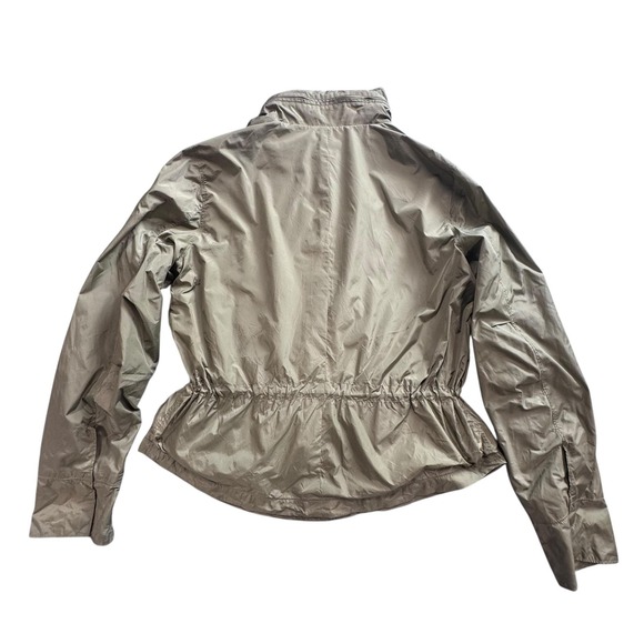 GAP Jacket Womens Large Olive Green Anorak Utility Hooded Waffle Lined‎ Pockets - Picture 7 of 13